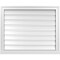Ekena Millwork Vertical Surface Mount PVC Gable Vent: Functional, w/ 2"W x 2"P Brickmould Sill Frame, 32"W x 26"H GVPVE32X2603SF - alternate 1